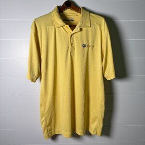 PGA Tour Cutter & Buck Dry Tec Polo Yellow XXL